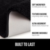 image:imageGORILLA GRIP Bathroom Rugs Absorbent Thick Plush Bath Mat 24x17 IvoryBlack
