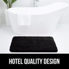 image:imageGORILLA GRIP Bathroom Rugs Absorbent Thick Plush Bath Mat 24x17 IvoryBlack