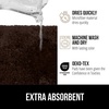 image:imageGORILLA GRIP Bathroom Rugs Absorbent Thick Plush Bath Mat 24x17 IvoryBrown