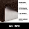 image:imageGORILLA GRIP Bathroom Rugs Absorbent Thick Plush Bath Mat 24x17 IvoryBrown