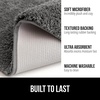image:imageGORILLA GRIP Bathroom Rugs Absorbent Thick Plush Bath Mat 24x17 IvoryCharcoal
