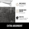 image:imageGORILLA GRIP Bathroom Rugs Absorbent Thick Plush Bath Mat 24x17 IvoryCharcoal