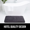 image:imageGORILLA GRIP Bathroom Rugs Absorbent Thick Plush Bath Mat 24x17 IvoryCharcoal
