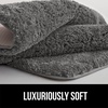 image:imageGORILLA GRIP Bathroom Rugs Absorbent Thick Plush Bath Mat 24x17 IvoryCharcoal