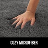 image:imageGORILLA GRIP Bathroom Rugs Absorbent Thick Plush Bath Mat 24x17 IvoryCharcoal