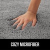 image:imageGORILLA GRIP Bathroom Rugs Absorbent Thick Plush Bath Mat 24x17 IvoryGrey