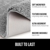 image:imageGORILLA GRIP Bathroom Rugs Absorbent Thick Plush Bath Mat 24x17 IvoryGrey