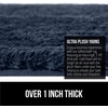 image:imageGORILLA GRIP Bathroom Rugs Absorbent Thick Plush Bath Mat 24x17 IvoryIndigo
