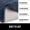 image:imageGORILLA GRIP Bathroom Rugs Absorbent Thick Plush Bath Mat 24x17 IvoryIndigo