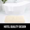 image:imageGORILLA GRIP Bathroom Rugs Absorbent Thick Plush Bath Mat 24x17 IvoryIvory