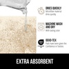 image:imageGORILLA GRIP Bathroom Rugs Absorbent Thick Plush Bath Mat 24x17 IvoryIvory