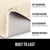 image:imageGORILLA GRIP Bathroom Rugs Absorbent Thick Plush Bath Mat 24x17 IvoryIvory