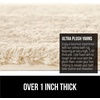image:imageGORILLA GRIP Bathroom Rugs Absorbent Thick Plush Bath Mat 24x17 IvoryIvory
