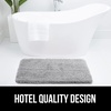 image:imageGORILLA GRIP Bathroom Rugs Absorbent Thick Plush Bath Mat 24x17 IvoryLight Gray