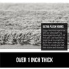 image:imageGORILLA GRIP Bathroom Rugs Absorbent Thick Plush Bath Mat 24x17 IvoryLight Gray