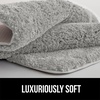 image:imageGORILLA GRIP Bathroom Rugs Absorbent Thick Plush Bath Mat 24x17 IvoryLight Gray