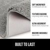image:imageGORILLA GRIP Bathroom Rugs Absorbent Thick Plush Bath Mat 24x17 IvoryLight Gray