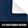 image:imageGORILLA GRIP Bathroom Rugs Absorbent Thick Plush Bath Mat 24x17 IvoryNavy Blue