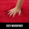 image:imageGORILLA GRIP Bathroom Rugs Absorbent Thick Plush Bath Mat 24x17 IvoryRed