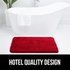 image:imageGORILLA GRIP Bathroom Rugs Absorbent Thick Plush Bath Mat 24x17 IvoryRed