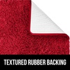 image:imageGORILLA GRIP Bathroom Rugs Absorbent Thick Plush Bath Mat 24x17 IvoryRed