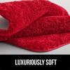 image:imageGORILLA GRIP Bathroom Rugs Absorbent Thick Plush Bath Mat 24x17 IvoryRed