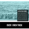 image:imageGORILLA GRIP Bathroom Rugs Absorbent Thick Plush Bath Mat 24x17 IvorySpa Blue