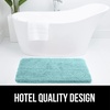 image:imageGORILLA GRIP Bathroom Rugs Absorbent Thick Plush Bath Mat 24x17 IvorySpa Blue