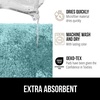 image:imageGORILLA GRIP Bathroom Rugs Absorbent Thick Plush Bath Mat 24x17 IvorySpa Blue
