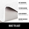 image:imageGORILLA GRIP Bathroom Rugs Absorbent Thick Plush Bath Mat 24x17 IvoryWhite