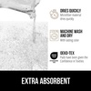 image:imageGORILLA GRIP Bathroom Rugs Absorbent Thick Plush Bath Mat 24x17 IvoryWhite