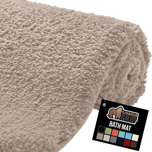 image:imageGORILLA GRIP Bathroom Rugs Absorbent Thick Plush Bath Mat 24x17 IvoryBeige