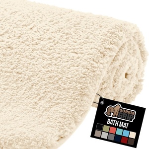 image:imageGORILLA GRIP Bathroom Rugs Absorbent Thick Plush Bath Mat 24x17 IvoryIvory