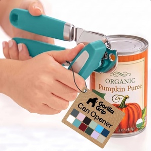 image:imageGORILLA GRIP Stainless Steel Manual Can Opener AlmondTurquoise